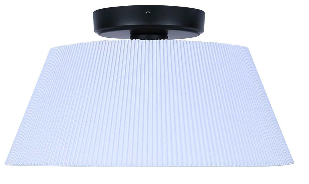 Aspen One Light Flush Mount in Black Canarm Canada