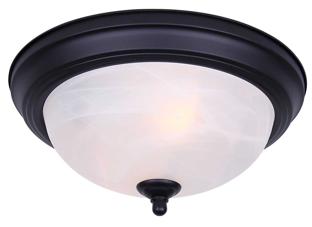 41 Series Two Light Flush Mount in Matte Black Canarm Canada
