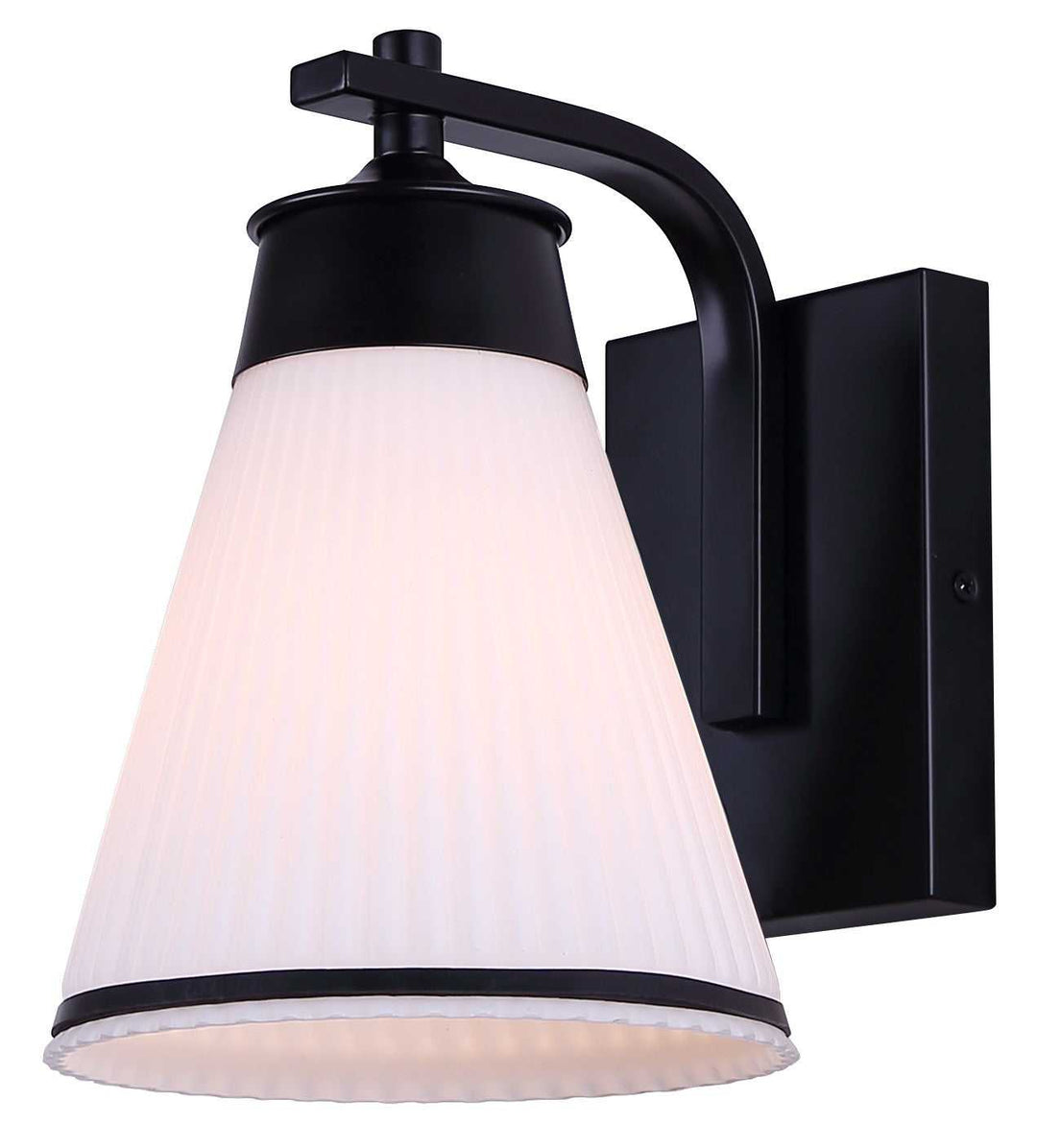 Bosa One Light Outdoor Down Light in Matte Black Canarm Canada