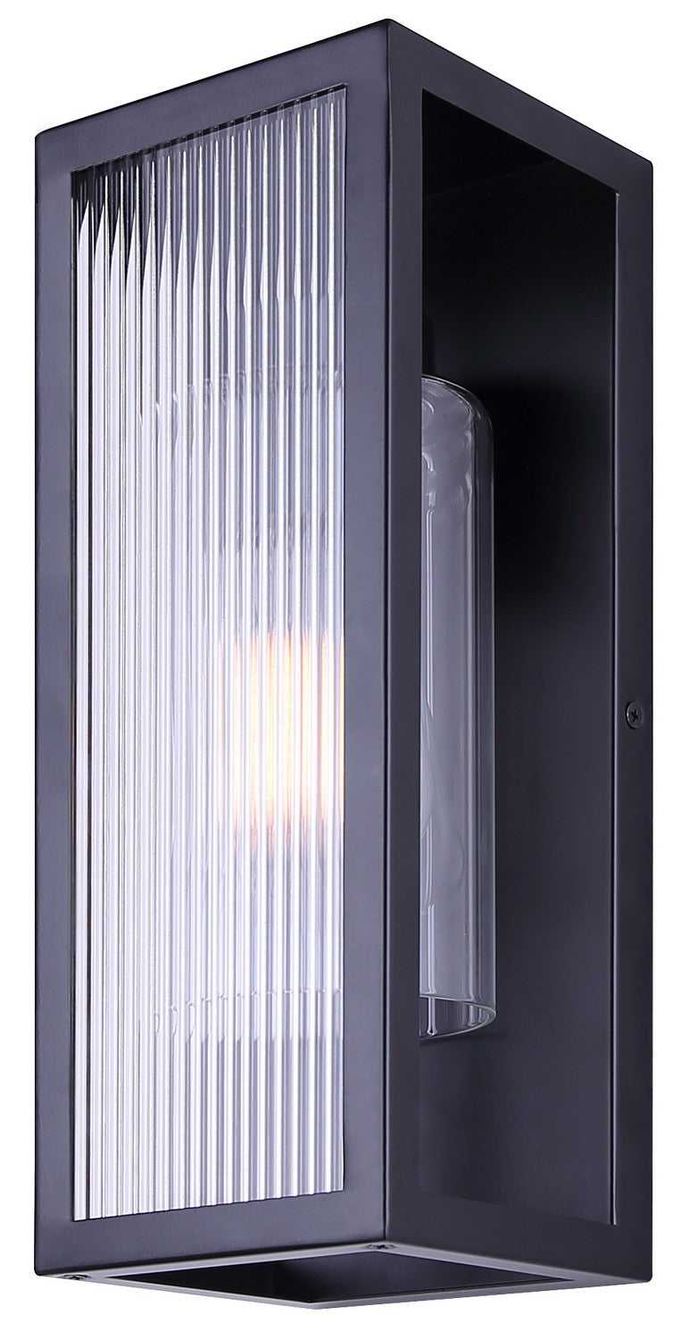 Hardy One Light Outdoor Lantern in Matte Black Canarm Canada