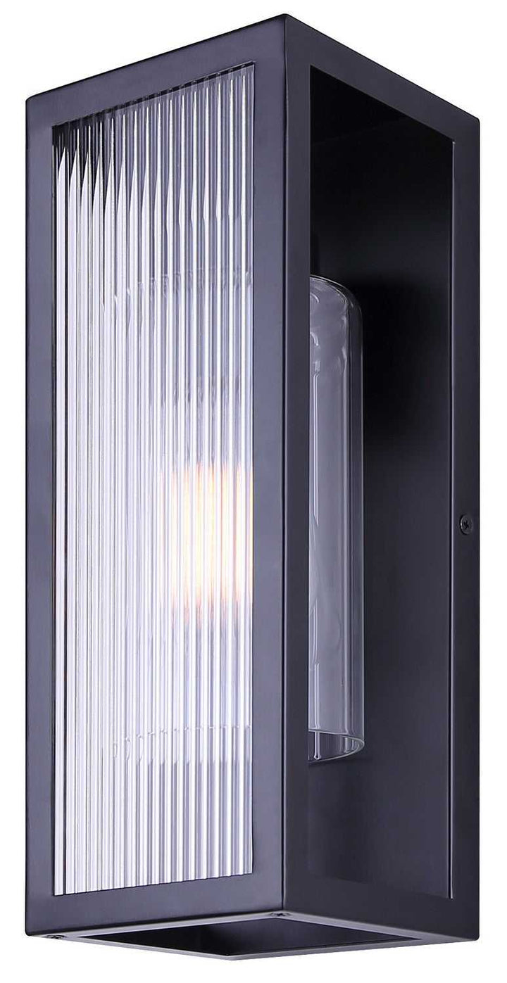 Hardy One Light Outdoor Lantern in Matte Black Canarm Canada