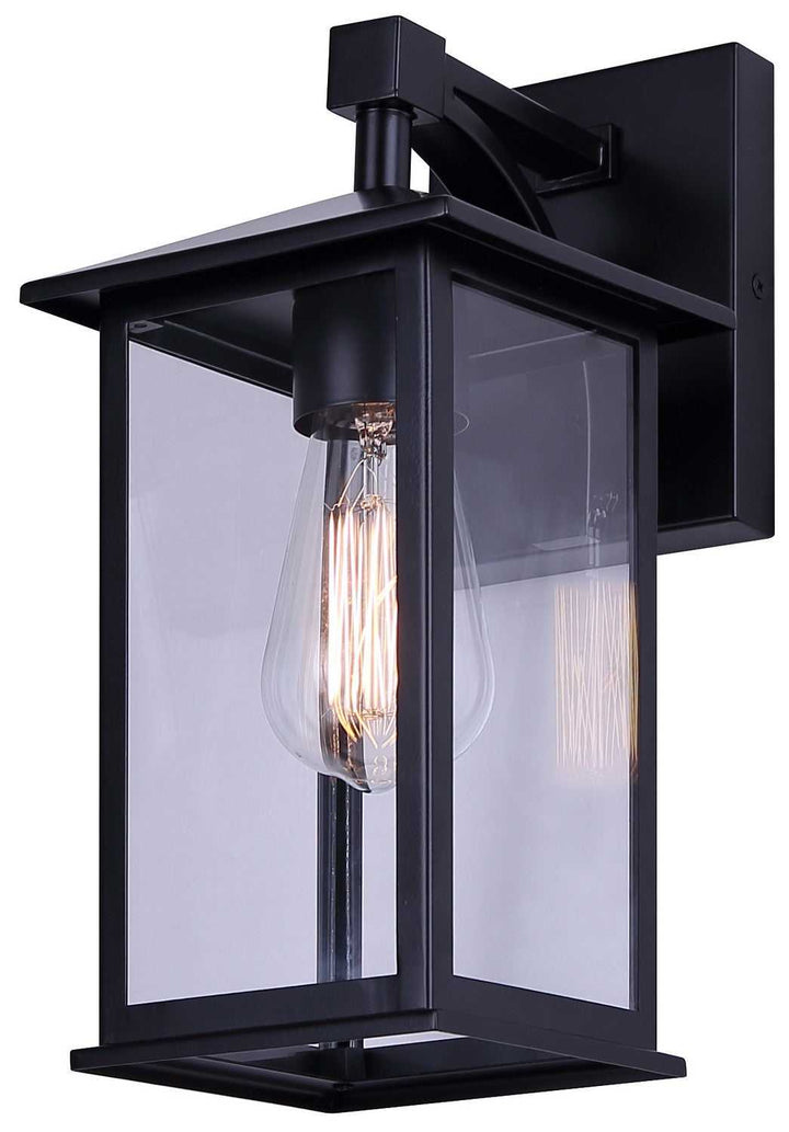 Rossland One Light Outdoor Down Light in Matte Black Canarm Canada