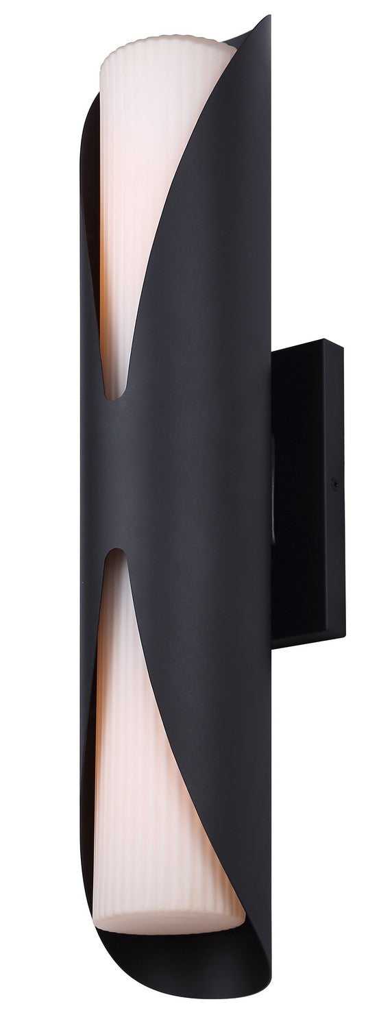 Dylan Two Light Outdoor Wall Lantern in Sand Black Canarm Canada