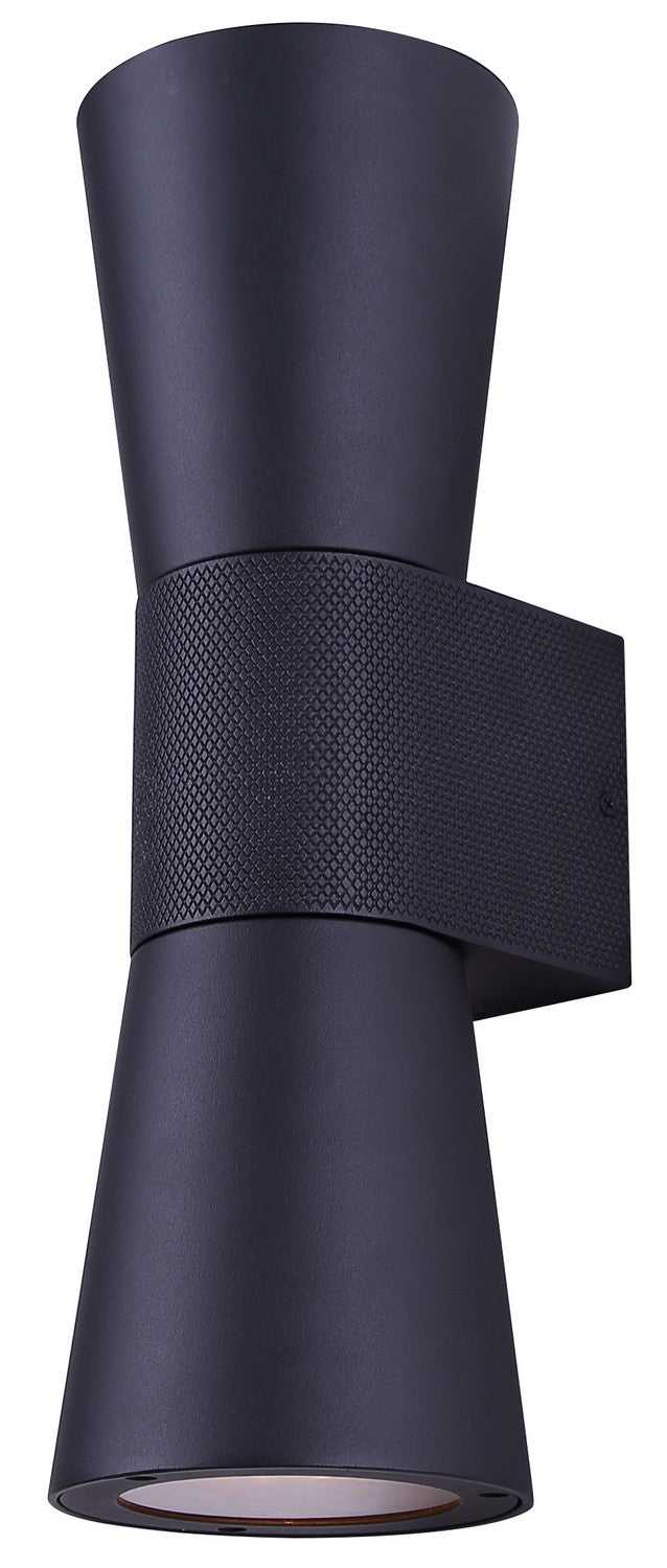 Rami Two Light Outdoor Wall Lantern in Sand Black Canarm Canada