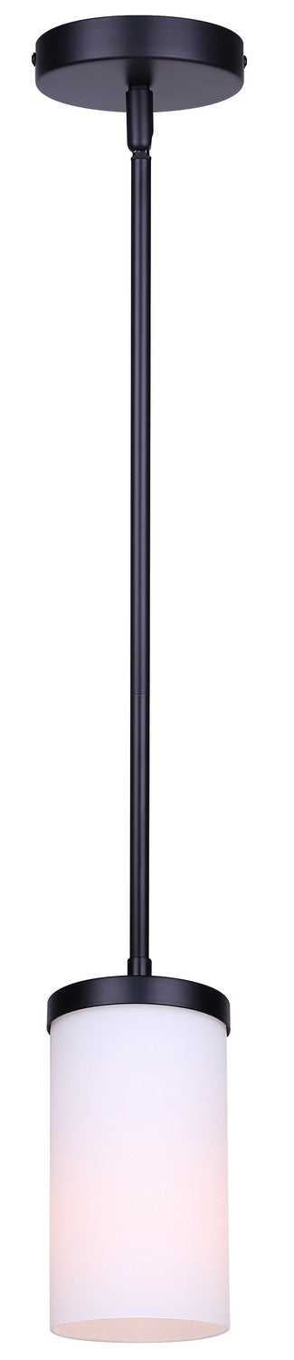 Britton One Light Pendant in Matte Black Canarm Canada