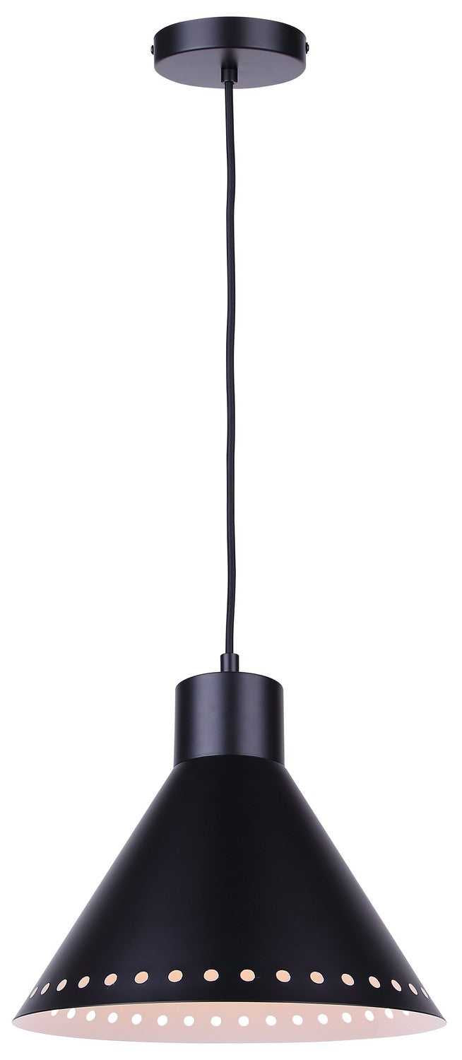 Albie One Light Pendant in Matte Black Canarm Canada