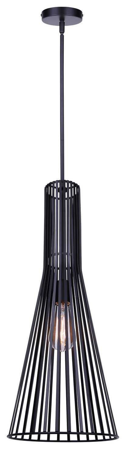 Elim One Light Pendant in Matte Black Canarm Canada