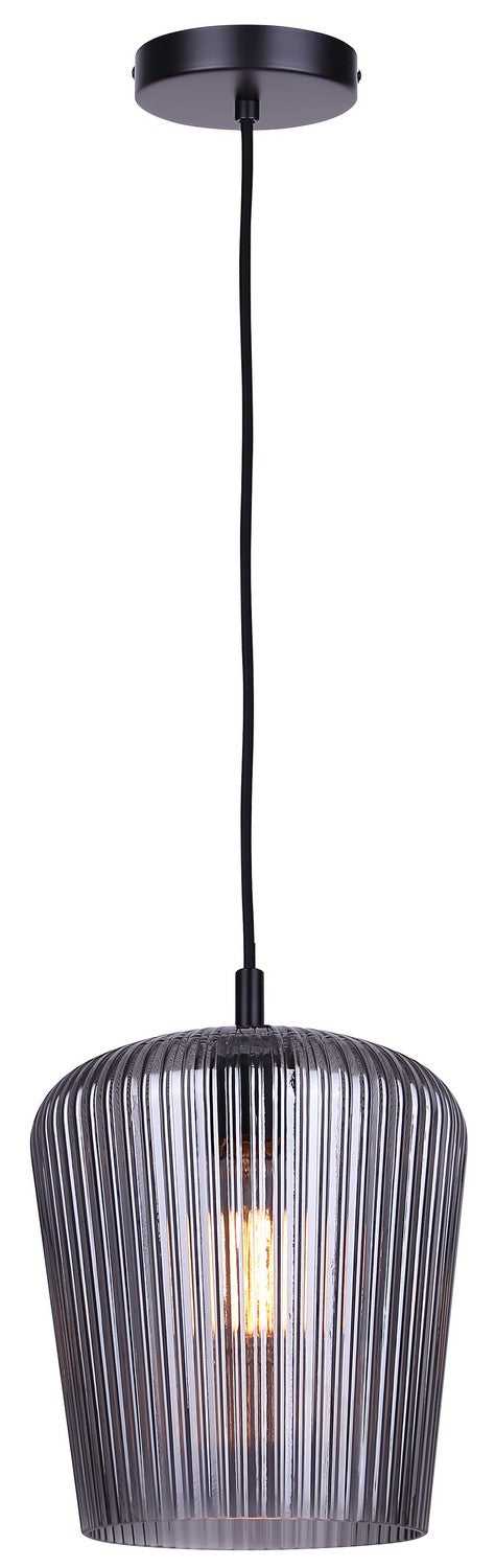 Leandro One Light Pendant in Matte Black Canarm Canada