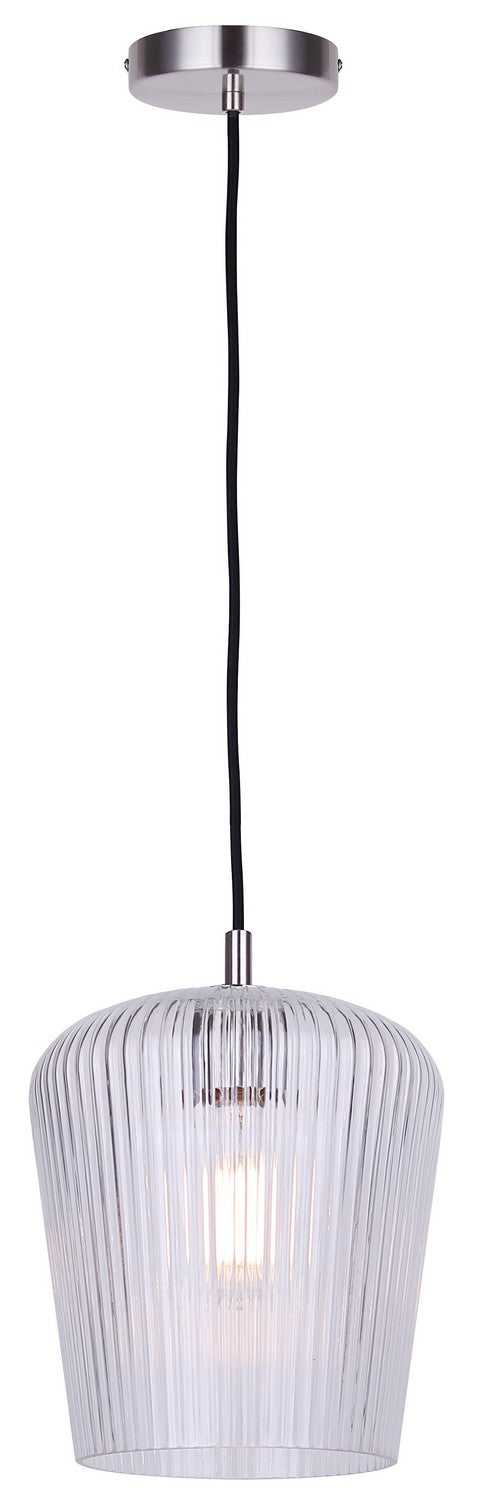 Leandro One Light Pendant in Brushed Nickel Canarm Canada