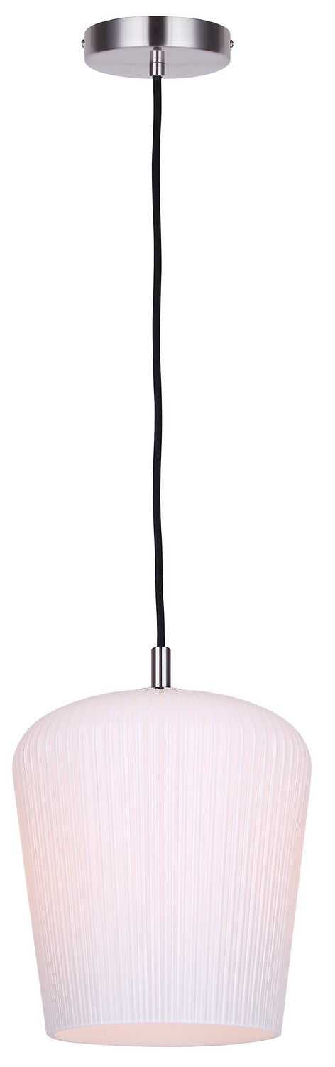 Leandro One Light Pendant in Brushed Nickel Canarm Canada
