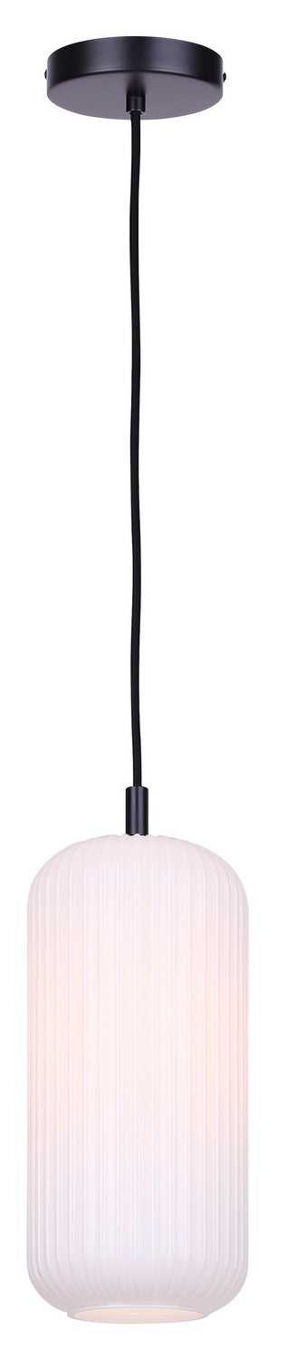 Malek One Light Pendant in Matte Black Canarm Canada