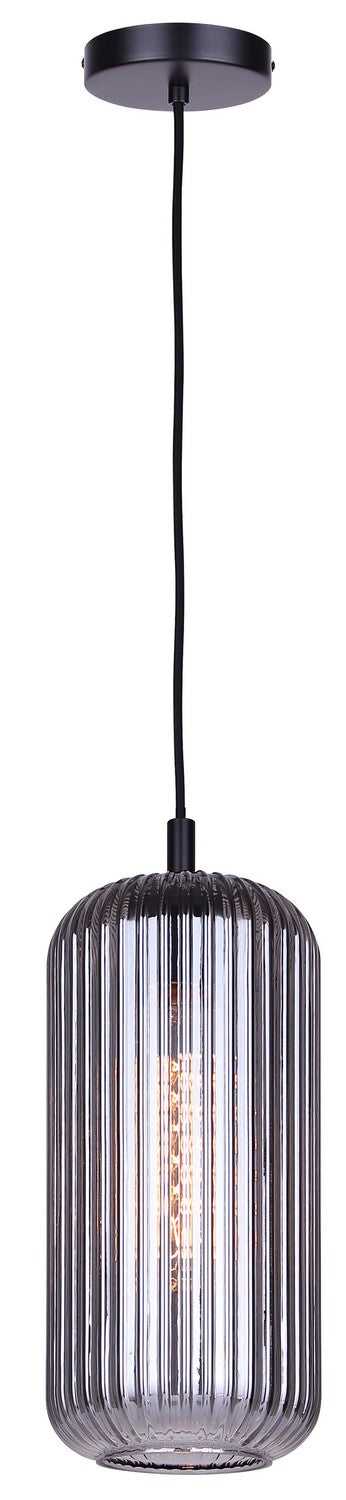 Malek One Light Pendant in Matte Black Canarm Canada