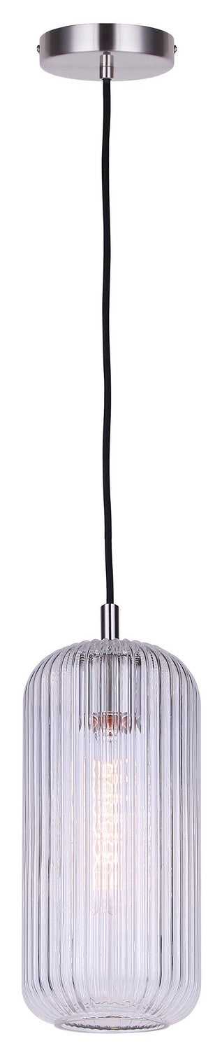Malek One Light Pendant in Brushed Nickel Canarm Canada