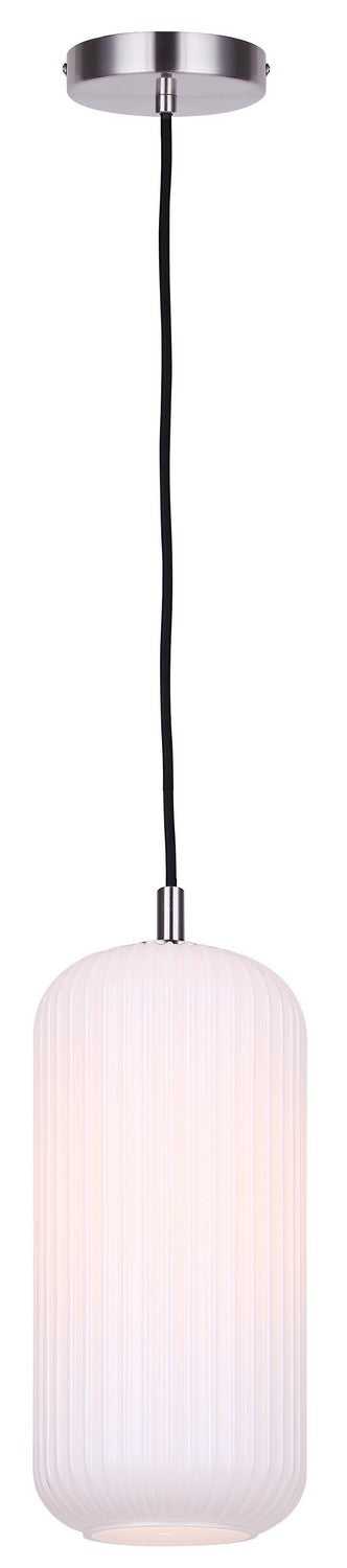 Malek One Light Pendant in Brushed Nickel Canarm Canada