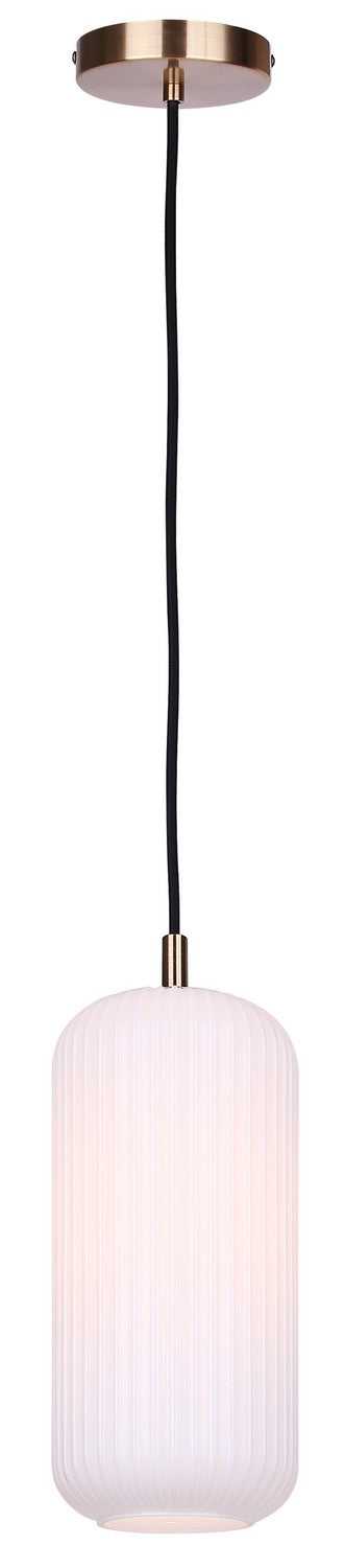 Malek One Light Pendant in Gold Canarm Canada