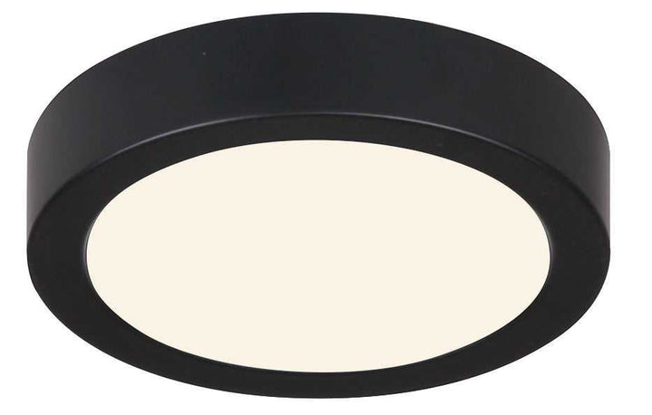 Dl-5F-10Dcw LED Flush Mount in Matte Black Canarm Canada