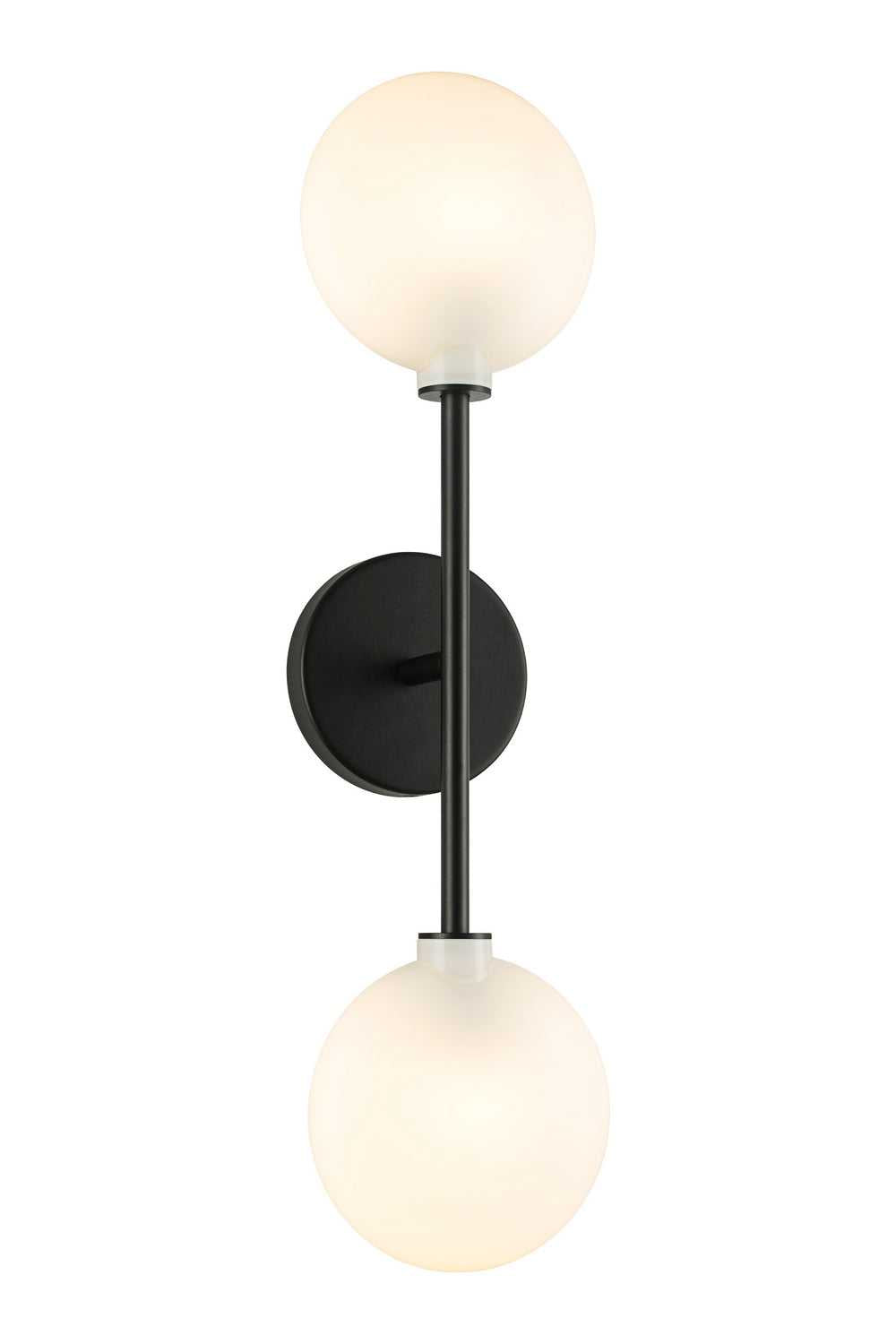 Peony LED Wall Sconce in Matte Black Matteo Canada
