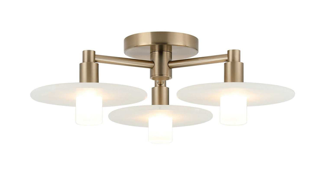 Monument LED Ceiling Mount in Champagne Gold Matteo Canada