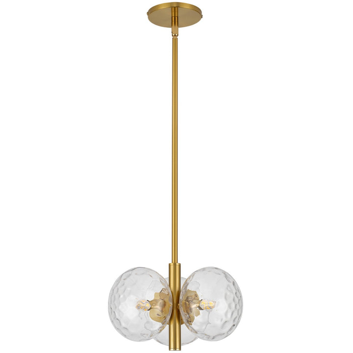 Dainolite Canada - BUR-133P-AGB-CLR - Three Light Pendant - Burlat - Clear