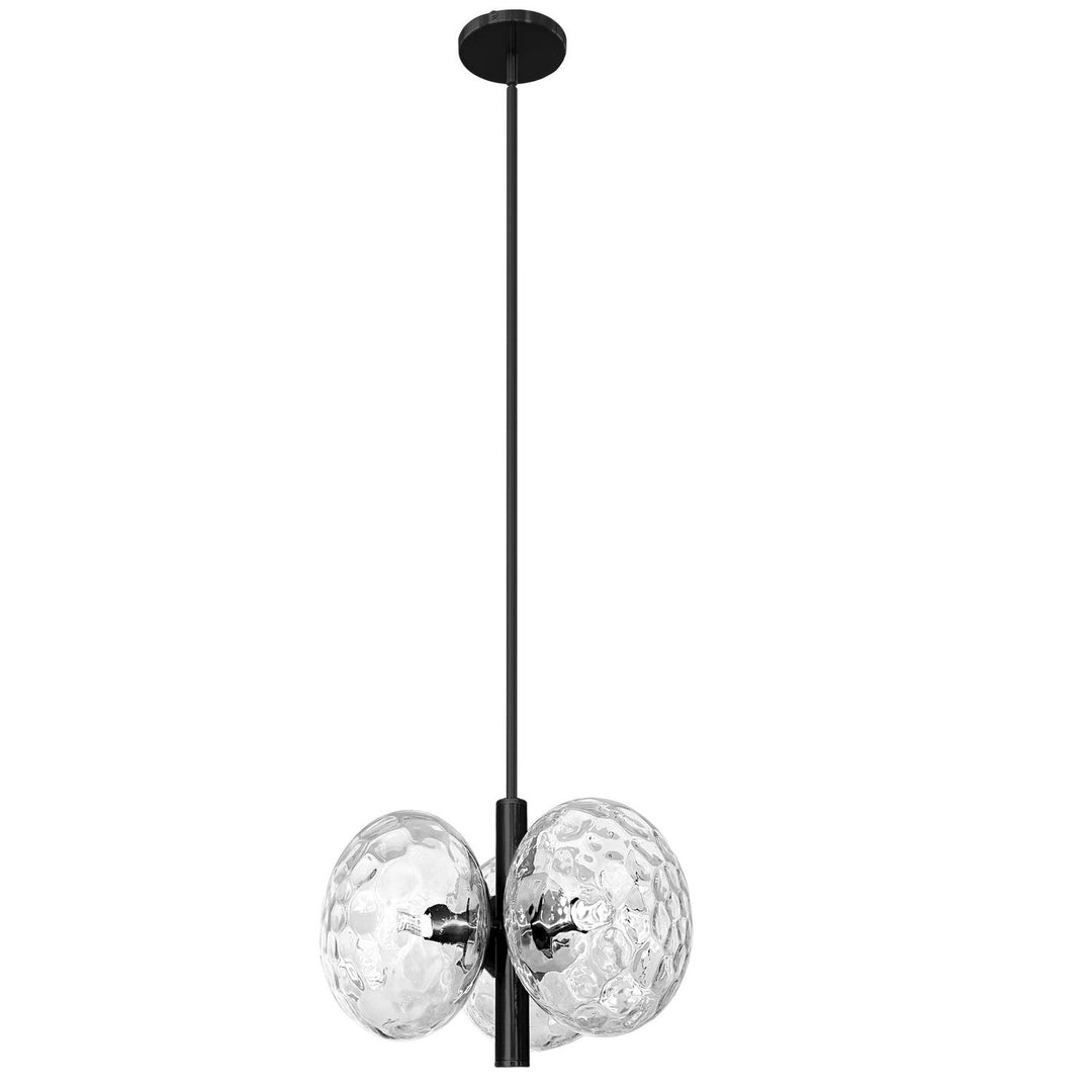 Dainolite Canada - BUR-133P-MB-CLR - Three Light Pendant - Burlat - Clear