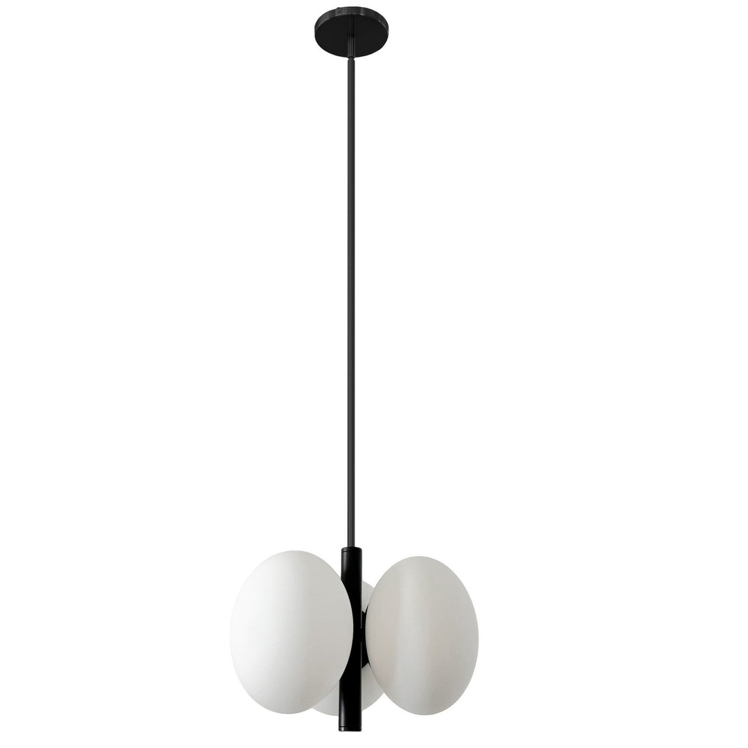 Dainolite Canada - BUR-133P-MB-WH - Three Light Pendant - Burlat - White