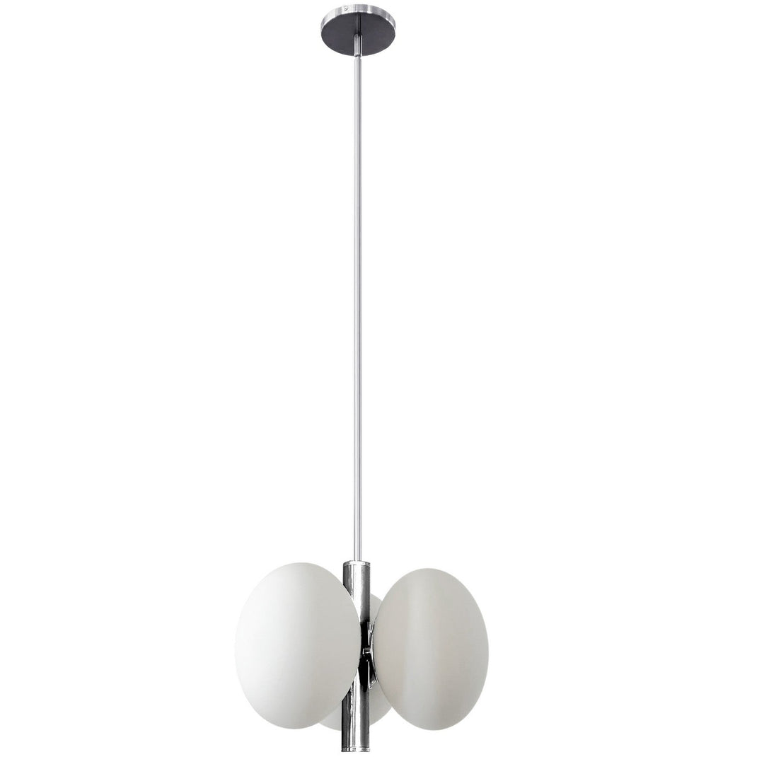 Dainolite Canada - BUR-133P-PC-WH - Three Light Pendant - Burlat - White