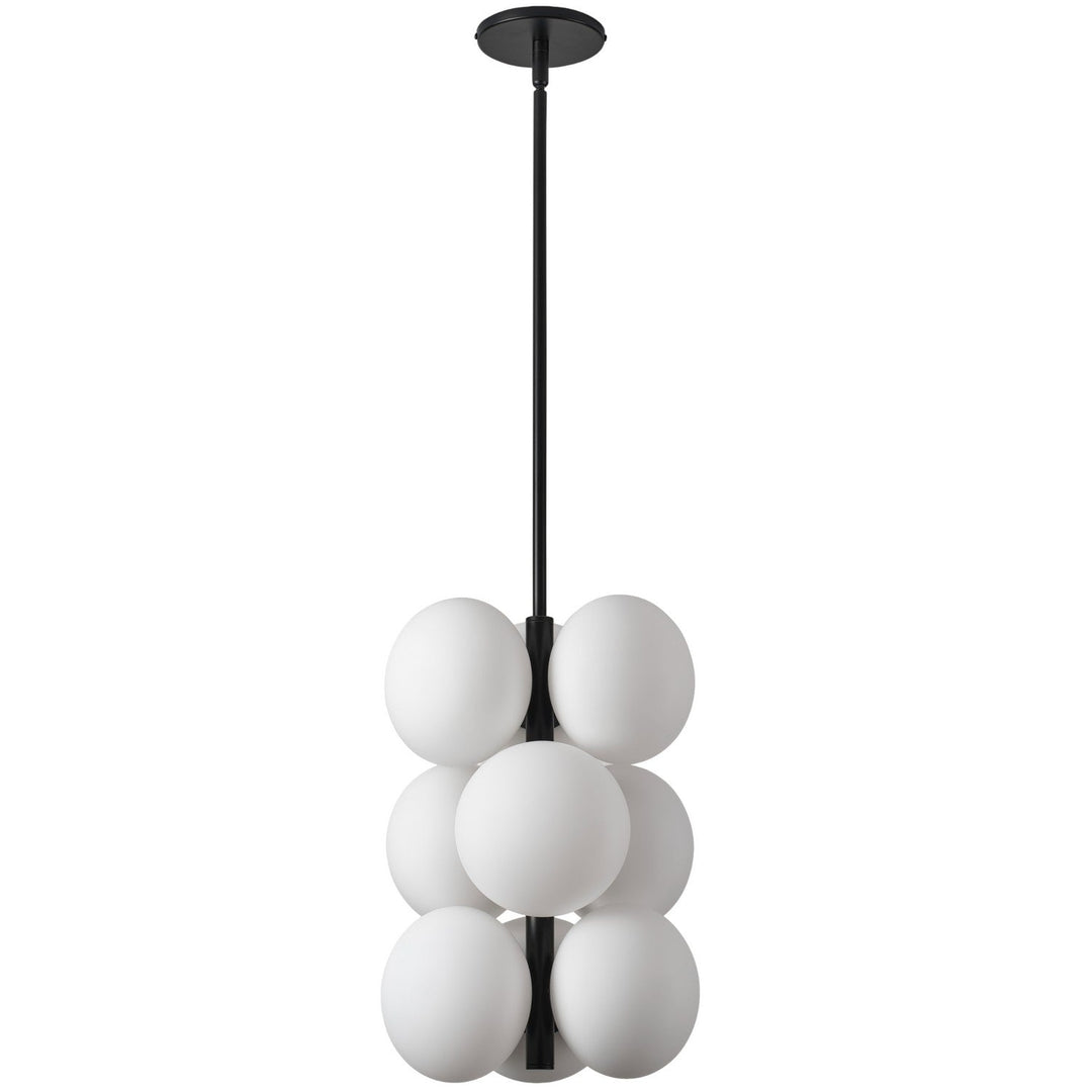 Dainolite Canada - BUR-139P-MB-WH - Nine Light Pendant - Burlat - White