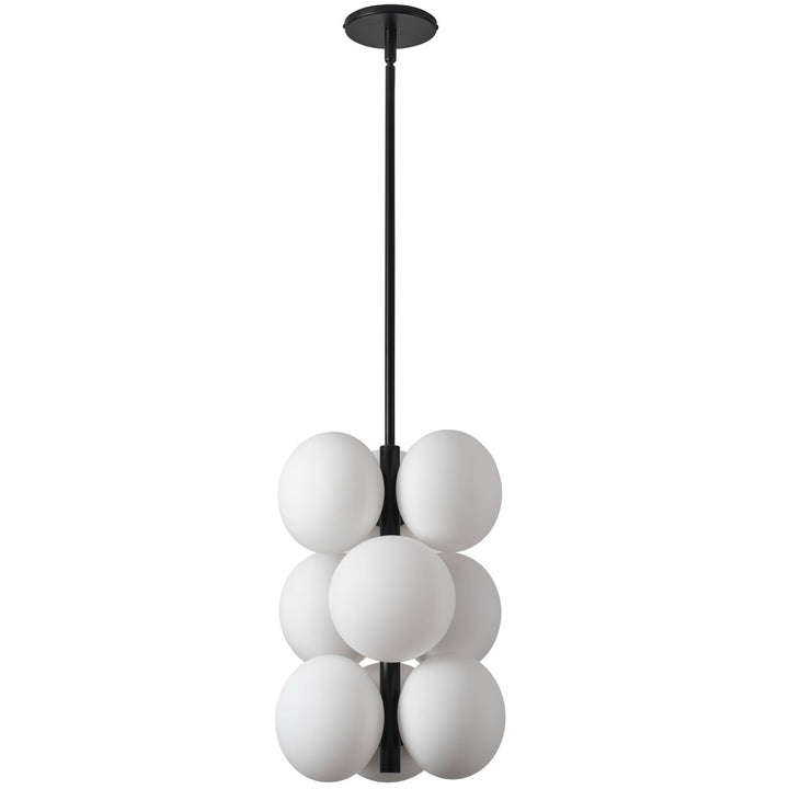 Dainolite Canada - BUR-139P-MB-WH - Nine Light Pendant - Burlat - White