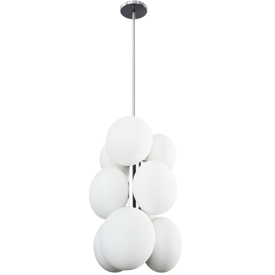 Dainolite Canada - BUR-139P-PC-WH - Nine Light Pendant - Burlat - White