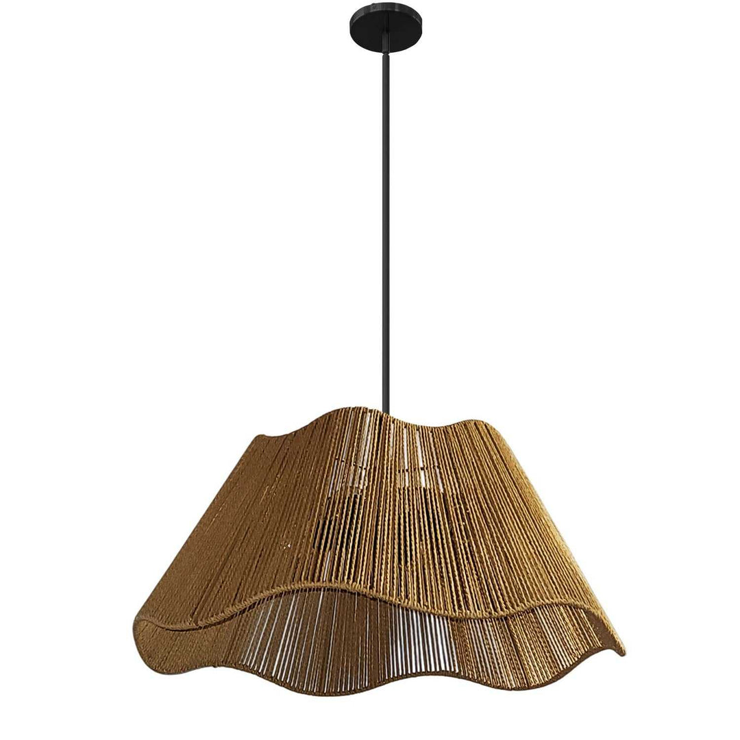 Cagney Three Light Chandelier in Natural Dainolite Canada