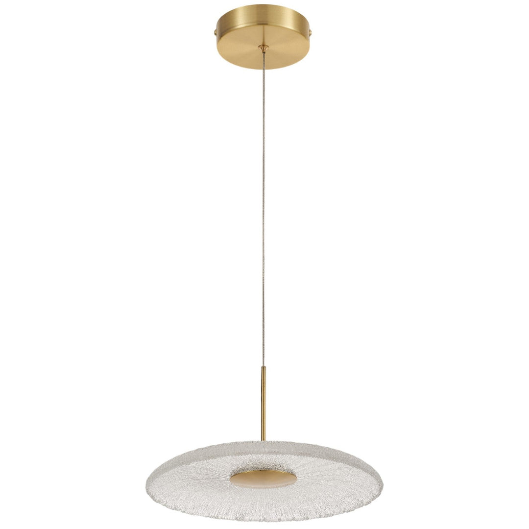 Oriana LED Pendant in Clear Textured Dainolite Canada