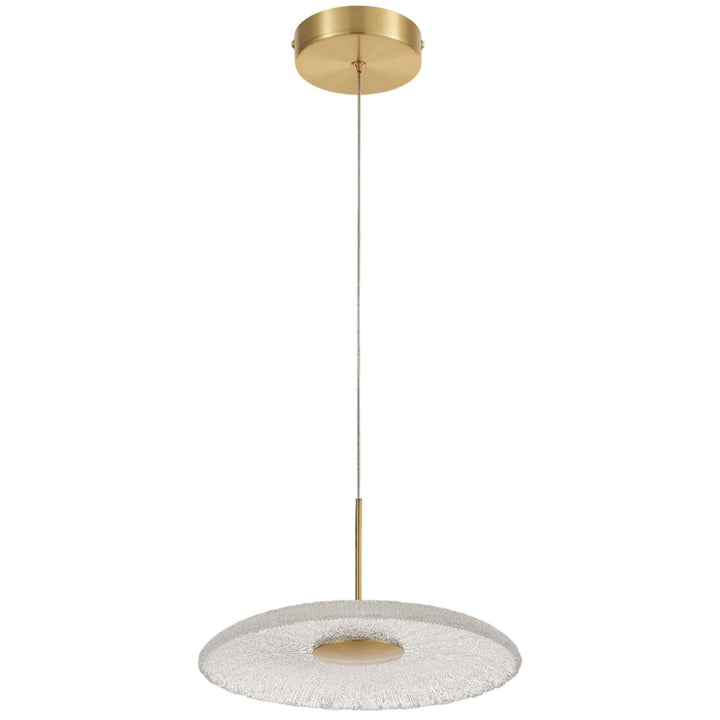 Oriana LED Pendant in Clear Textured Dainolite Canada