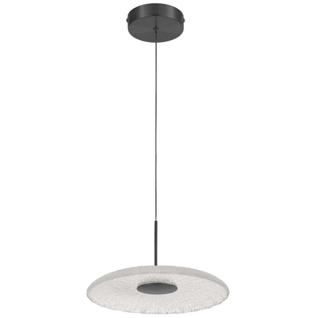 Oriana LED Pendant in Clear Textured Dainolite Canada