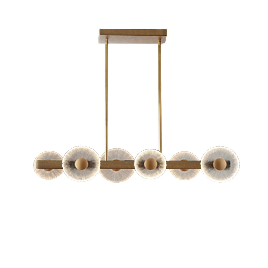Oriana LED Pendant in Clear Textured Dainolite Canada