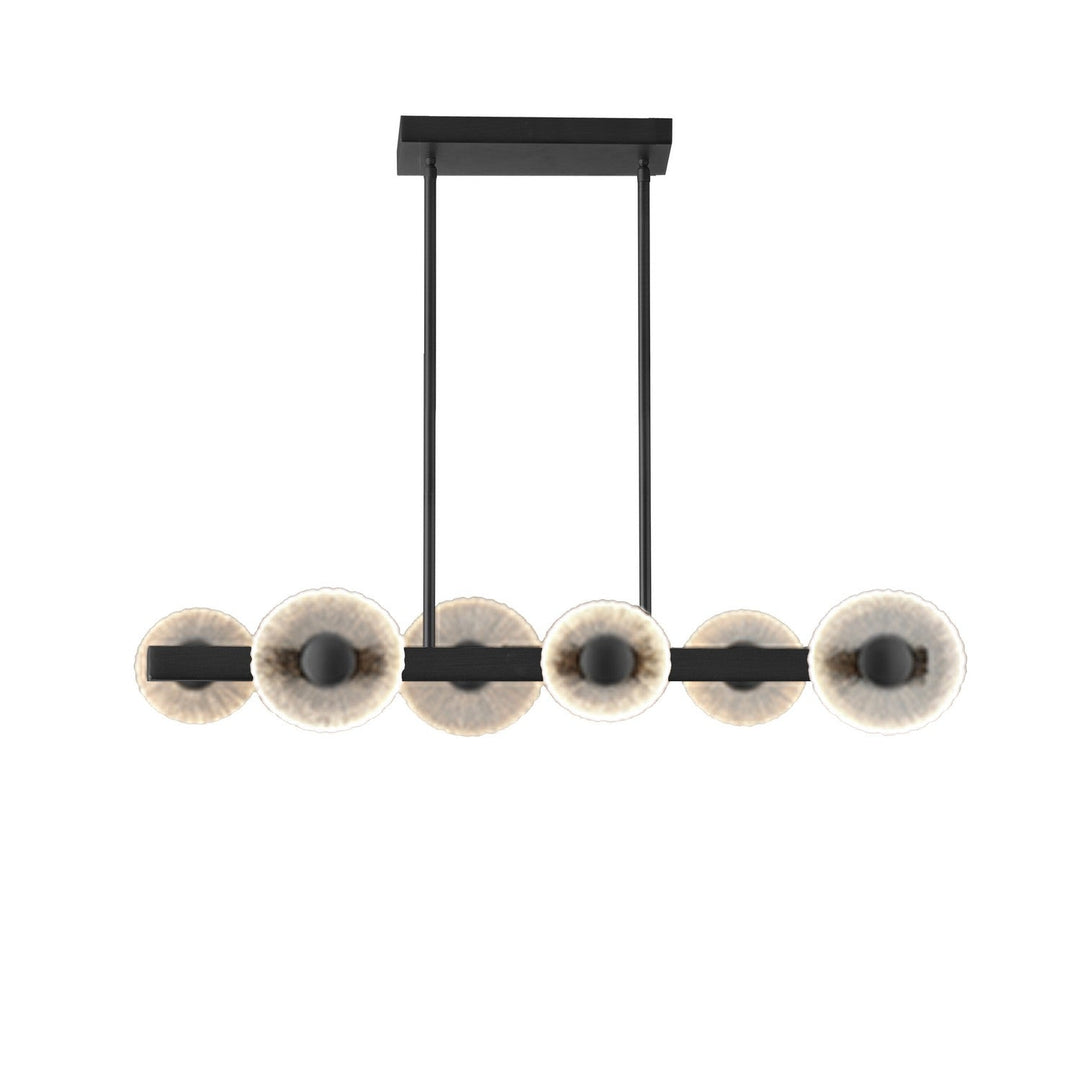 Oriana LED Pendant in Clear Textured Dainolite Canada