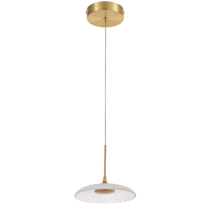 Oriana LED Pendant in Clear Textured Dainolite Canada