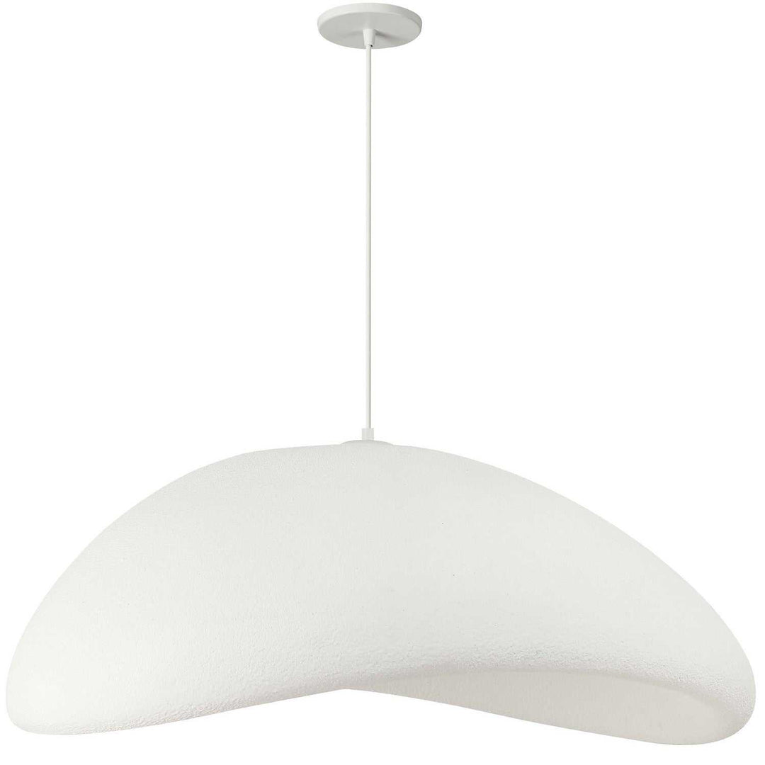 Pilar Two Light Pendant in Matte White Dainolite Canada