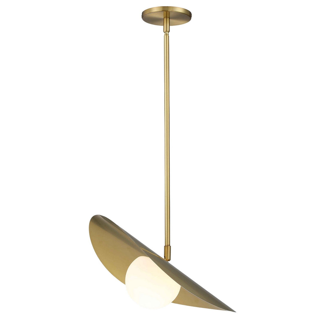 Paven LED Pendant in Aged Brass Dainolite Canada