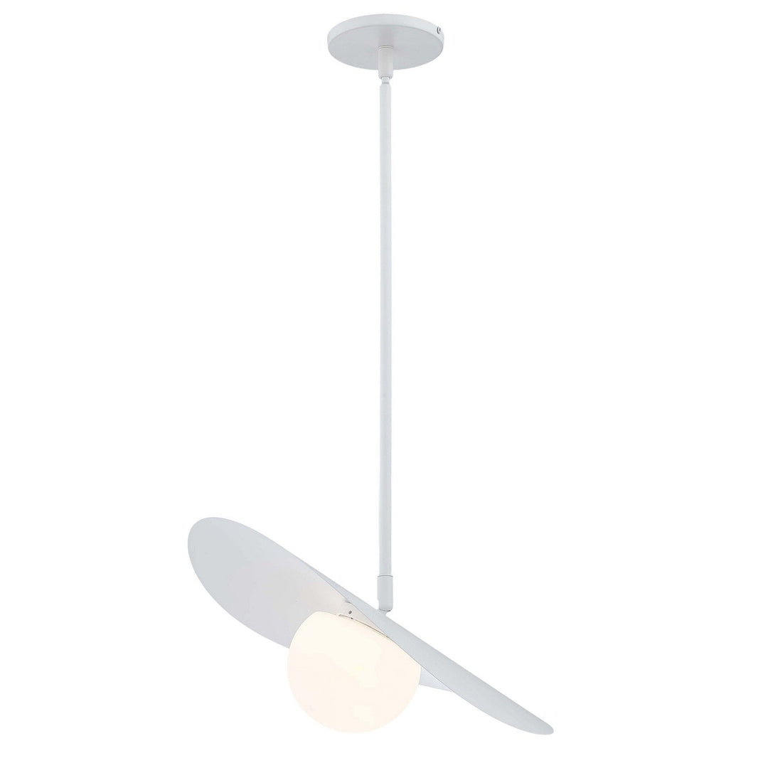 Paven LED Pendant in Matte White Dainolite Canada