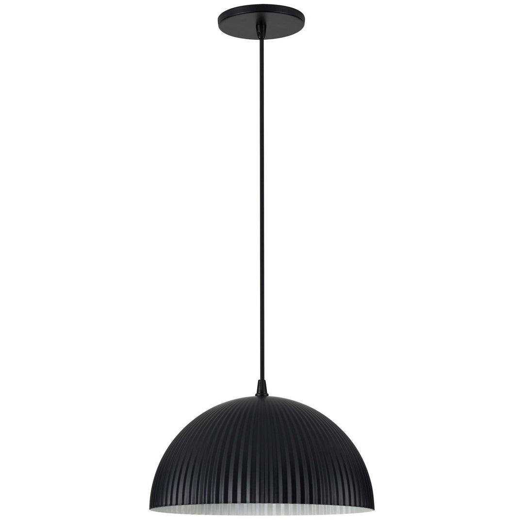 Remy One Light Pendant in Matte Black Dainolite Canada