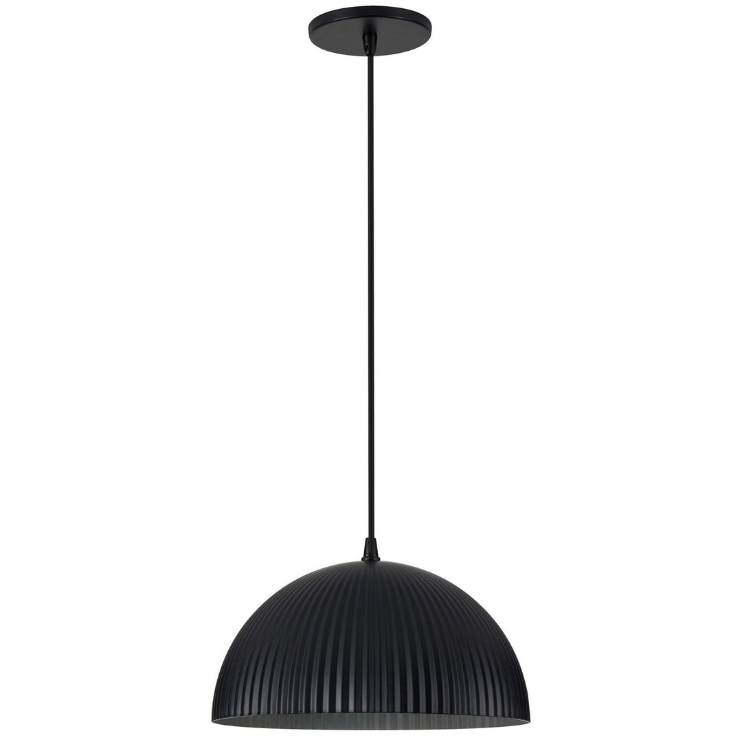 Remy One Light Pendant in Matte Black Dainolite Canada