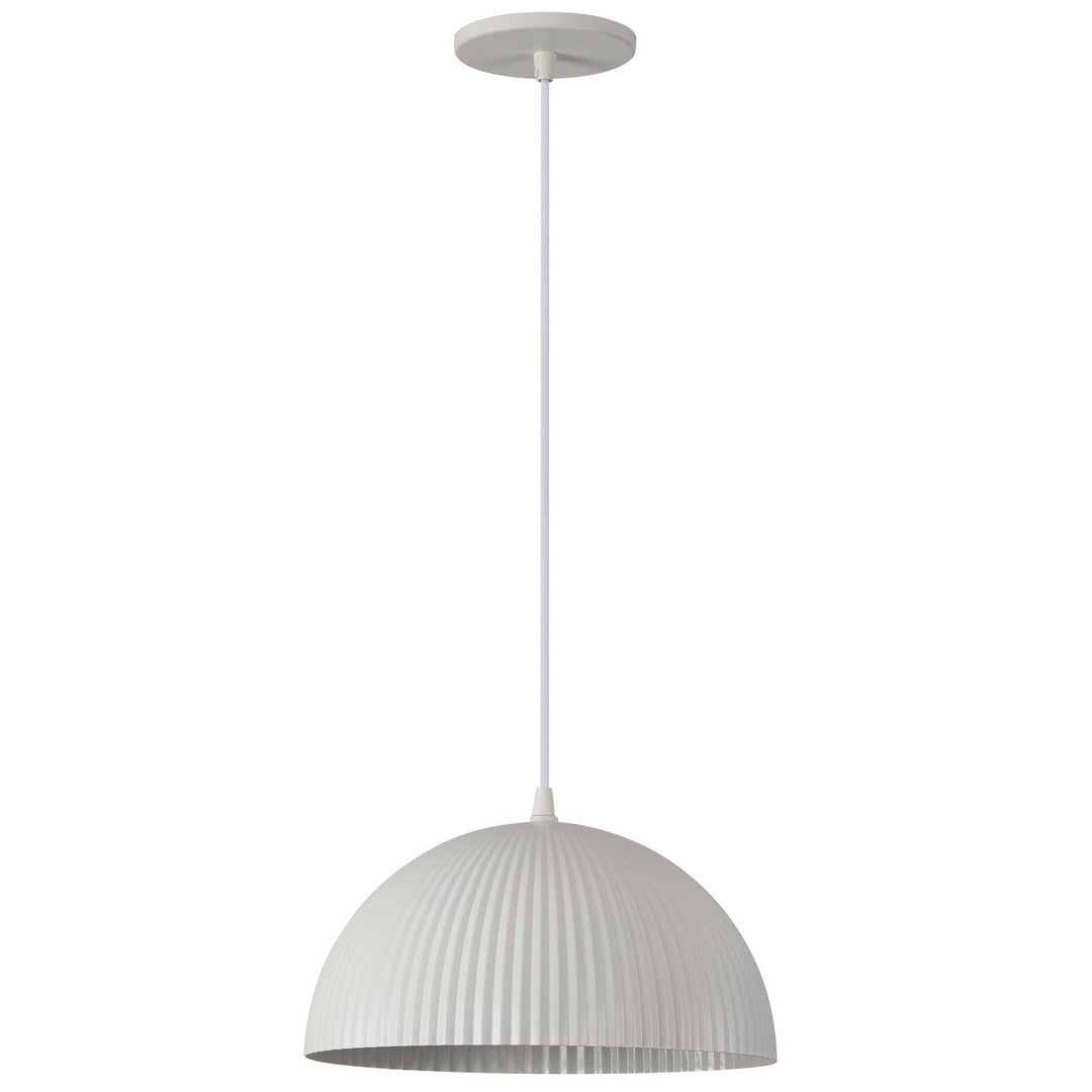 Remy One Light Pendant in Matte White Dainolite Canada