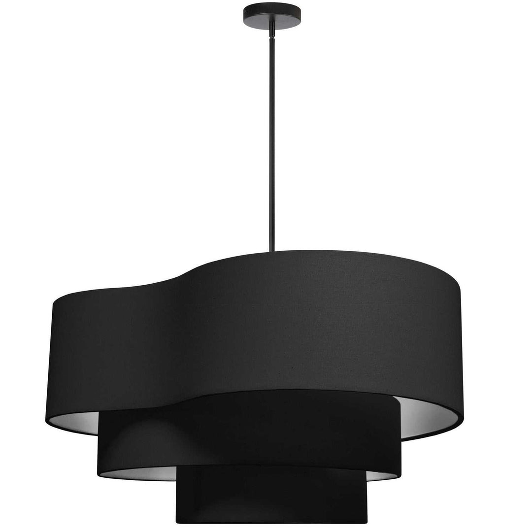 Rory Four Light Pendant in Black Dainolite Canada