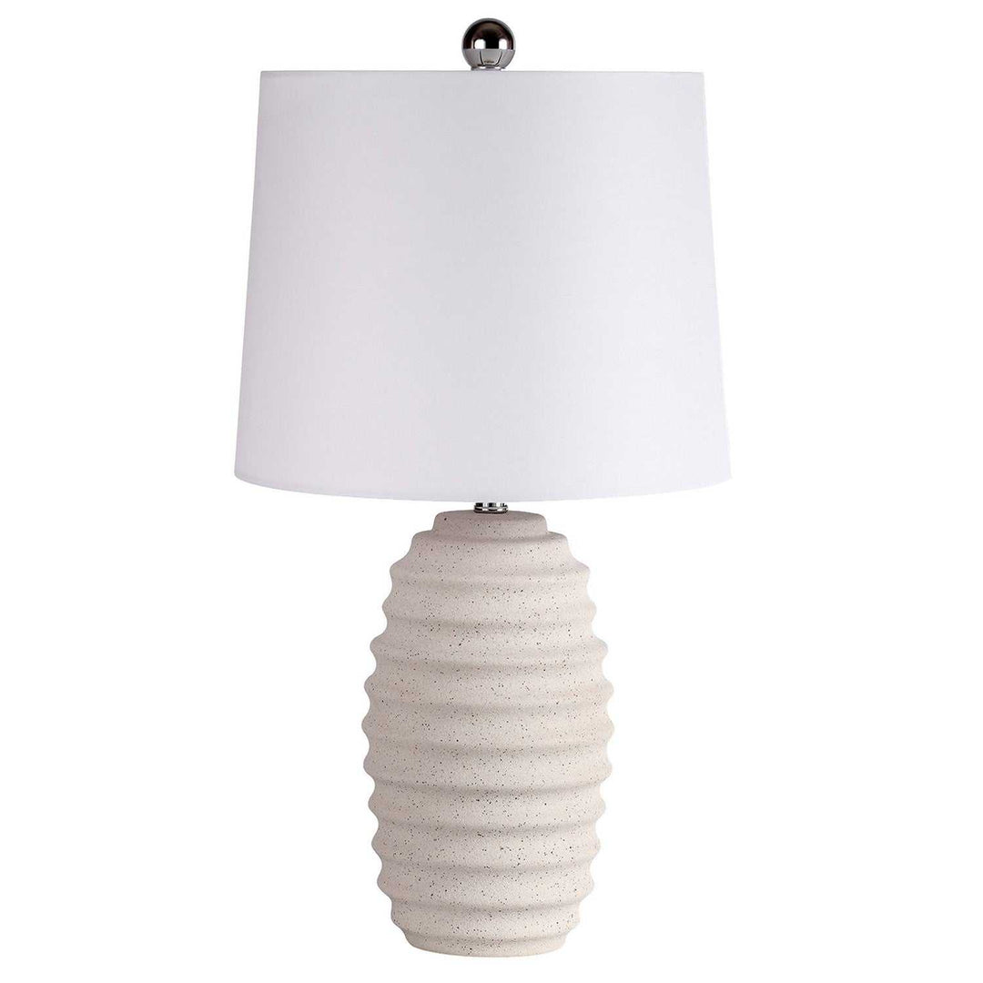 Tamar One Light Table Lamp in White Dainolite Canada