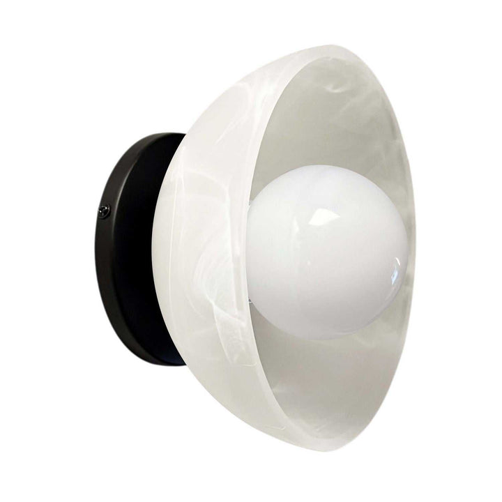 Wilkins One Light Wall Sconce in Faux Alabaster Dainolite Canada