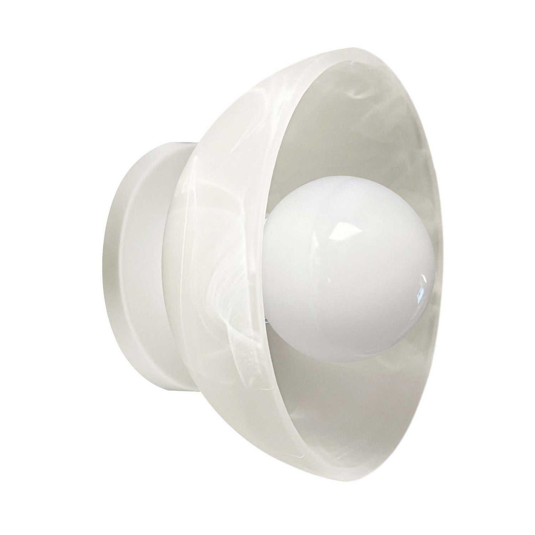 Wilkins One Light Wall Sconce in Faux Alabaster Dainolite Canada