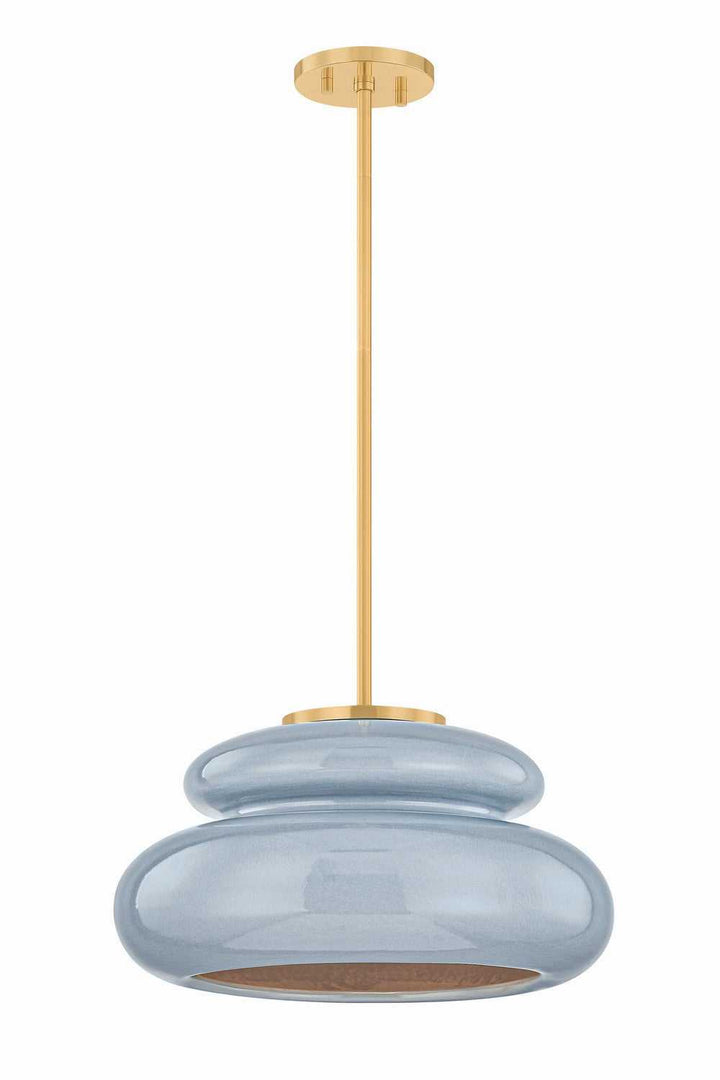 Pia One Light Pendant in Aged Brass Mitzi Canada