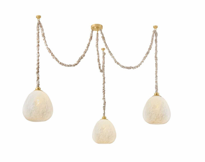 Remi Three Light Chandelier in Aged Brass Mitzi Canada