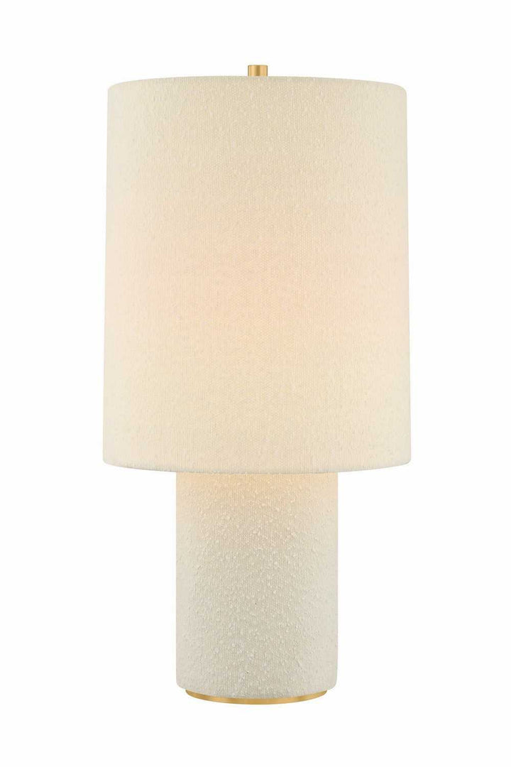 Sam One Light Table Lamp in Aged Brass Mitzi Canada