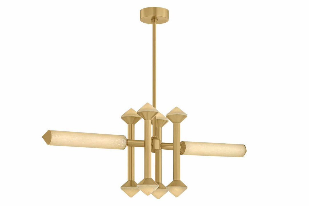 Hydra LED Linear in Vintage Brass Corbett Lighting Canada